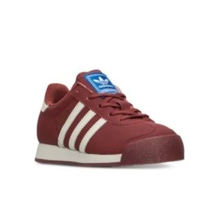ADIDAS SAMOA SHOES MAROON WHITE SIZE 8k